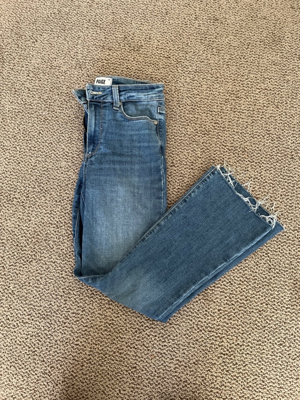 Paige High rise flare jean - Picture 2 of 5